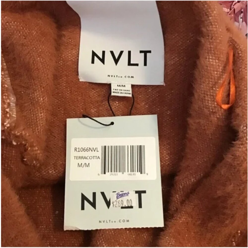 🍂🧡 Anthropologie NVLT Plaid Jacket • Rust/Terracotta Medium NWT • MSRP $269 - Picture 6 of 9